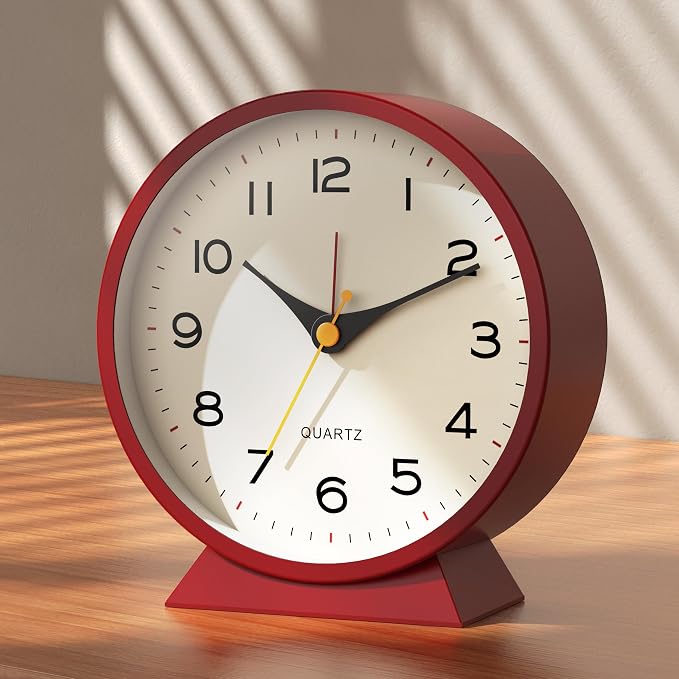 AYRELY® 4.5" Analog Alarm Clock, Small Retro Desk Clock and Table Clock | by AYRELY