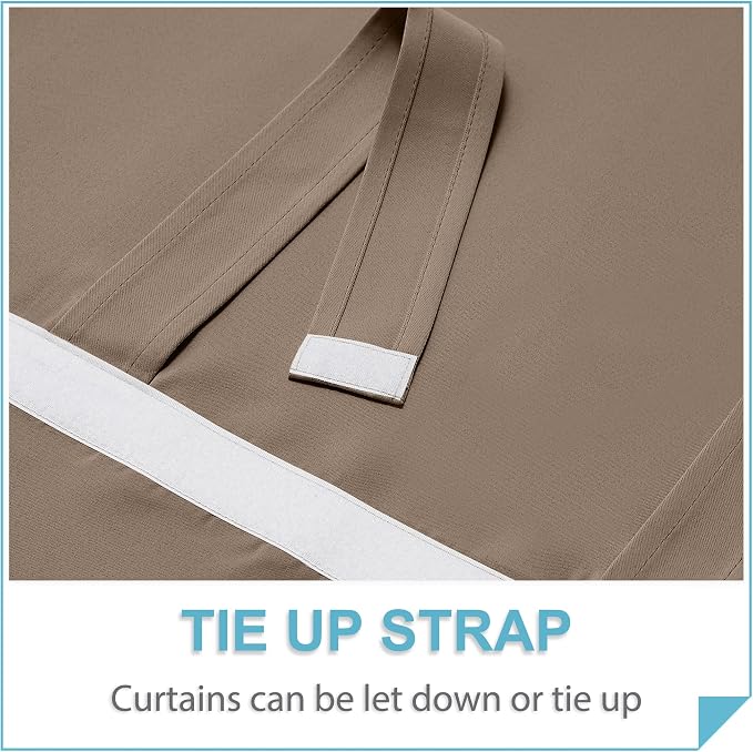 RYB HOME Blackout Door Window Curtains - Image 4