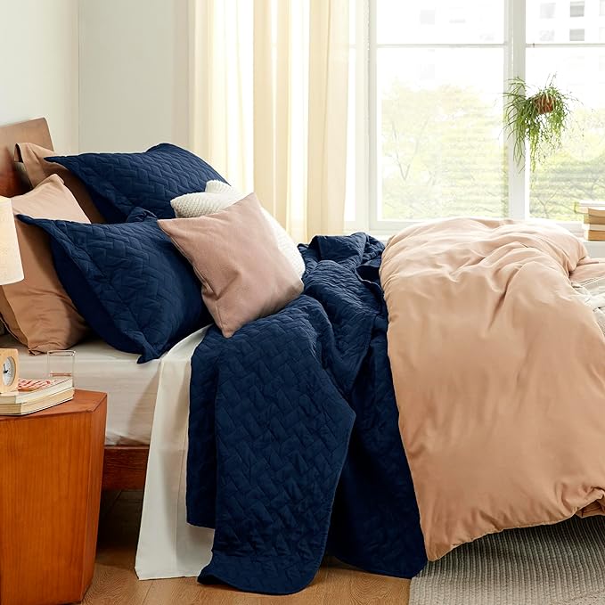 Bedsure Twin Size Quilt, Lightweight Comforter Set, Basket Weave, All-Season - Image 5