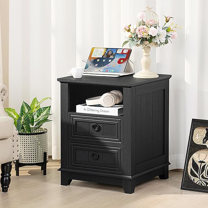 Joaxswe 18" Farmhouse Night Stand Set 2 - Image 9