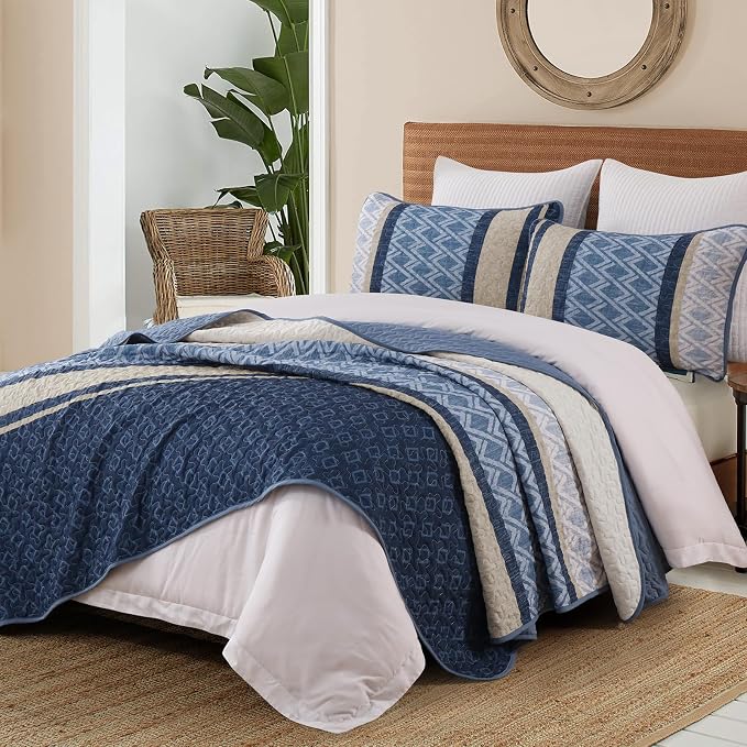 Dinjoy Boho Quilt Sets, Coverlet Bed Sets - Image 5