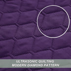 Exclusivo Mezcla Reversible Twin Quilt Bedding Set, Deep Purple | Lightweight - Image 4