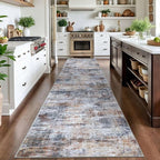 Abstract Runner Rug 3x14 Ft Washable Runners - Image 2