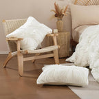 JANZAA King Size Quilt, Cream White King Quilt Bedding Set - Image 7
