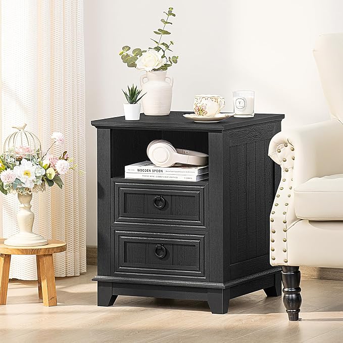 Joaxswe 18" Farmhouse Night Stand Set 2 - Image 5
