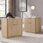T4TREAM 23'' Fluted Nightstand Set of 2 by T4TREAMFurniture
