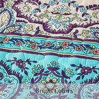 WONGS BEDDING Boho Quilts Twin Size, 2 Pieces Bedspread Bedding Set, Breathable - Image 7