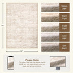 5x7 Area Rugs Living Room: Washable Rug - Image 2