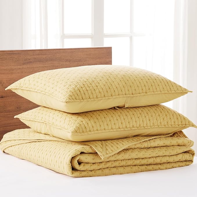 Levtex Home Cross Stitch Reversible Queen Bedspread Set - Image 3