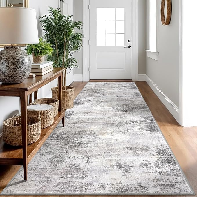 Abstract Runner Rug 3x10 Ft Washable Runners by iOhouze