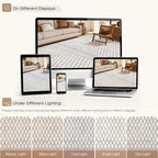 cotiled Boho 9x12 Area Rug for Living Room: Large Moroccan Washable Rug | Solve - Image 8