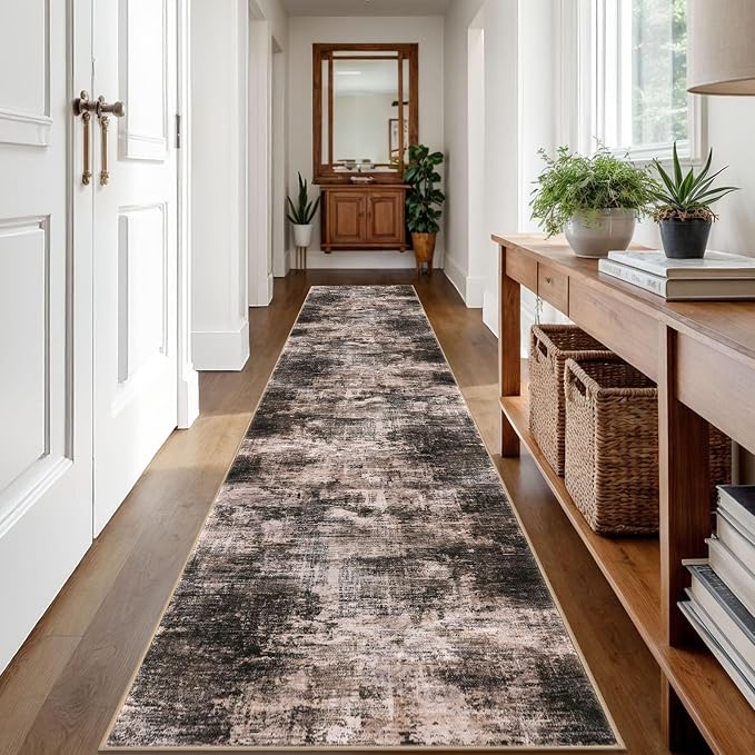 Abstract Runner Rug 2x12 Ft Washable Runners - Image 8