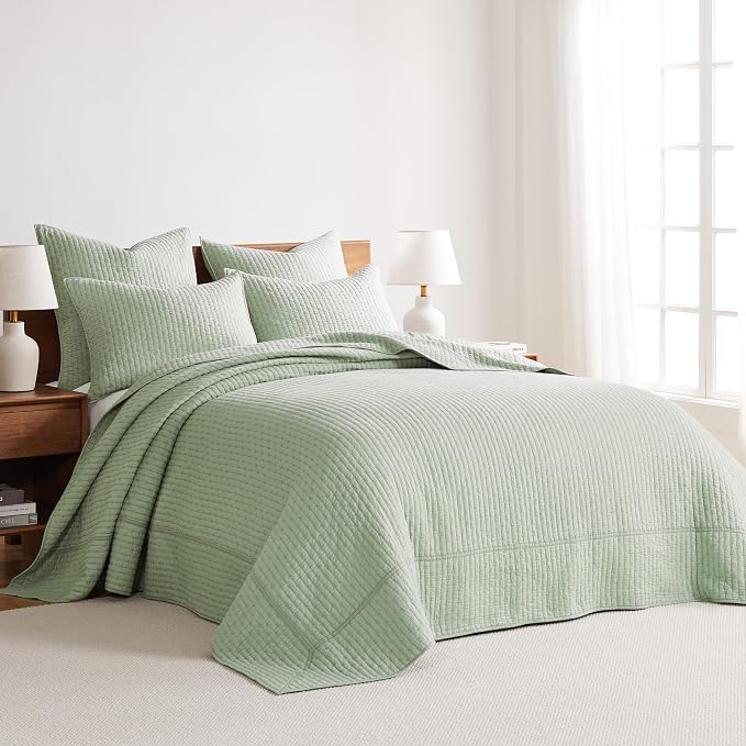 Levtex Home Cross Stitch Reversible Twin Bedspread Set - Image 2