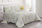 Chezmoi Collection Daisy 3-Piece Printed Patchwork Quilt Set by ChezmoiCollection