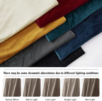 RYB HOME Taupe Velvet Curtains 96 inches - Image 7