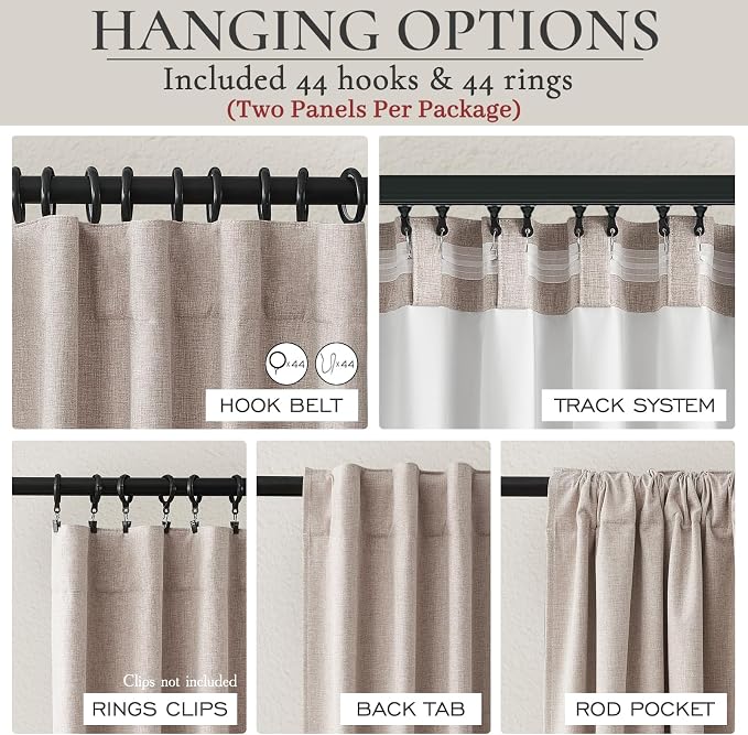 Extra Wide 60 Inch Blackout Curtains 96 Inches Long - Image 4