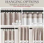 Extra Wide 60 Inch Blackout Curtains 96 Inches Long - Image 4