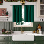 BGment Emerald Green Blackout Curtains 40 Inches Long - Image 2
