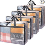 Fixwal Storage Bags 4 Pack 75L XL Mesh Clear by Fixwal