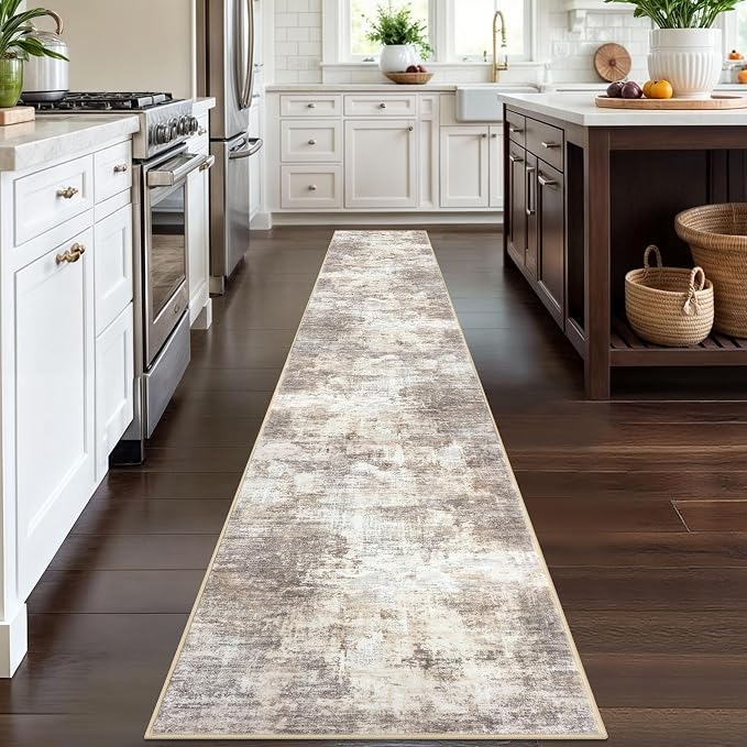 Abstract Runner Rug 2x12 Ft Washable Runners - Image 3