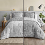Bedsure Light Grey King Comforter Set - Image 3