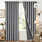Deconovo Faux Linen 100% Blackout Curtains by Unknown