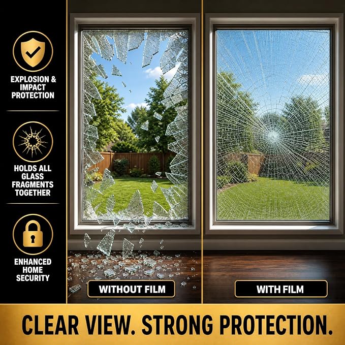 One Way Window Privacy Film Heat Control Mirror Tint 45.6Inx14.4Ft | Window Tint - Image 7