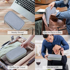 FYY Electronic Organizer, Travel Tech Pouch Bag, Light Grey | Wrist Strap - Image 7