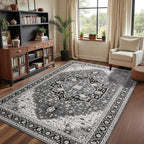 Macgace Washable Vintage Area Rug - Image 3
