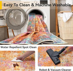 RELEANY Washable 4'x6' Abstract Area Rug - Image 7