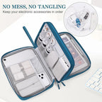 FYY Electronic Organizer, Travel Tech Pouch Bag, Extra Large, Dark Green | - Image 5