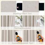 100% Blackout Curtains 84 Inch Length 2 Panels Set - Image 5