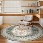 6x6 Round Washable Area Rug - Image 9