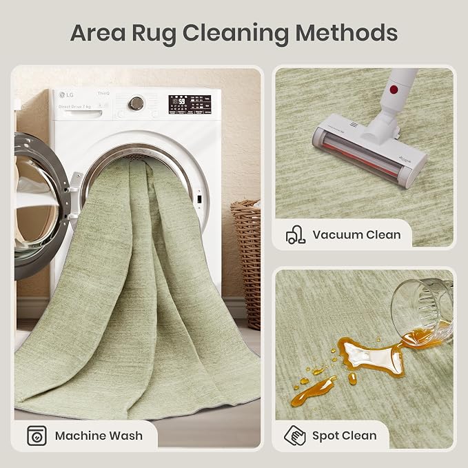 9x12 Area Rug Non Slip, Large Washable Rugs - Image 6