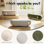 Hyfirm 54" End of Bed Bench, Upholstered Bedroom Ottoman Bench - Image 9