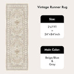 2x7 Washable Hallway Runner Rug - Image 8