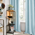 Deconovo Curtains for Living Room, Pattern Blackout Curtains 84 Inches Long | - Image 3