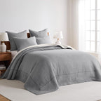 Levtex Home Cross Stitch Reversible Queen Bedspread Set - Image 2