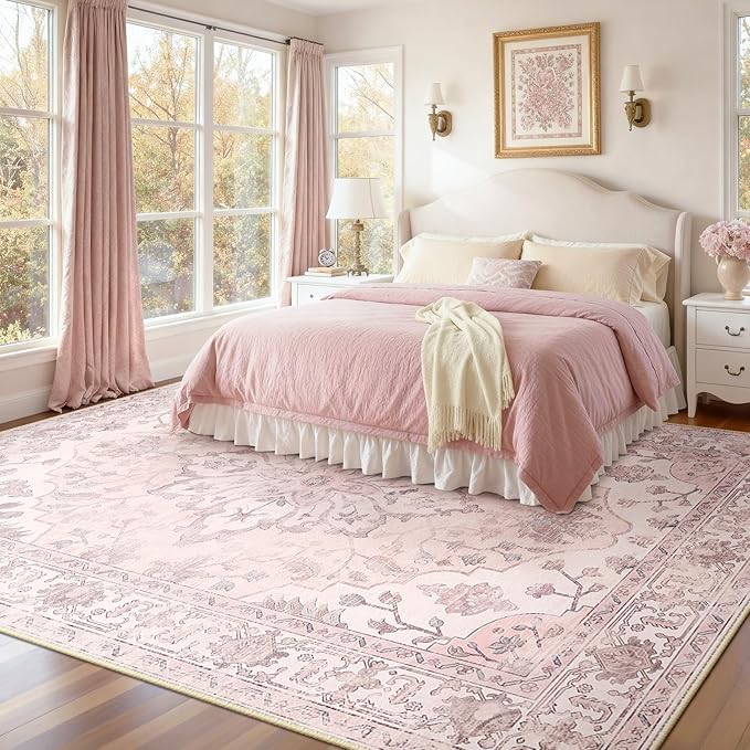 RELEANY Washable Area Rug, Large 9'x12', Water Repellent, Pet Friendly - Image 3