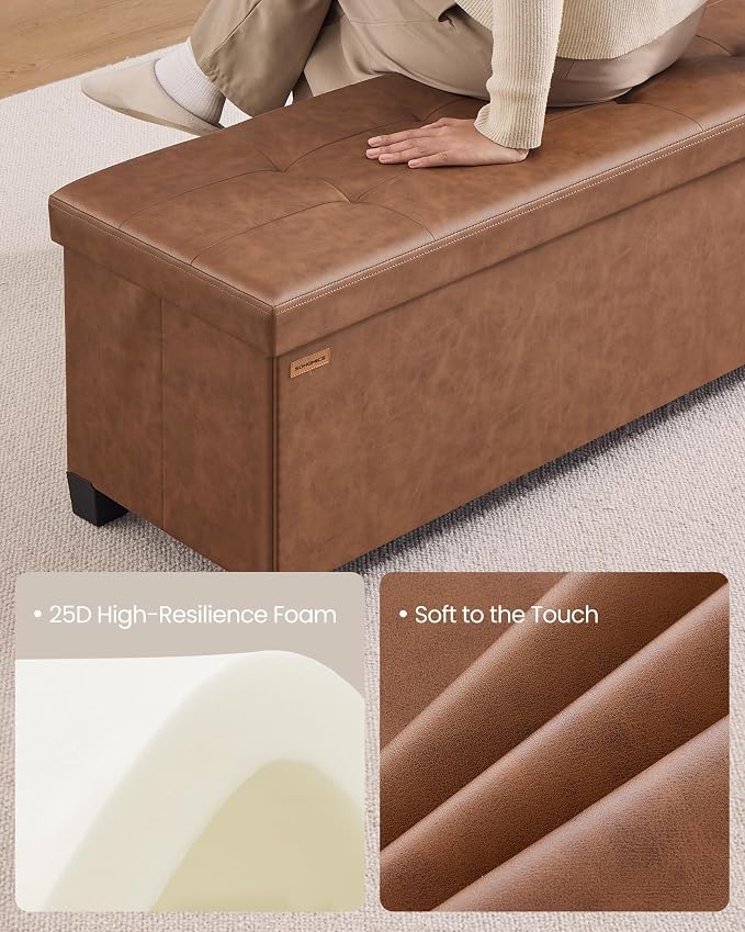SONGMICS Storage Ottoman Bench - Image 7