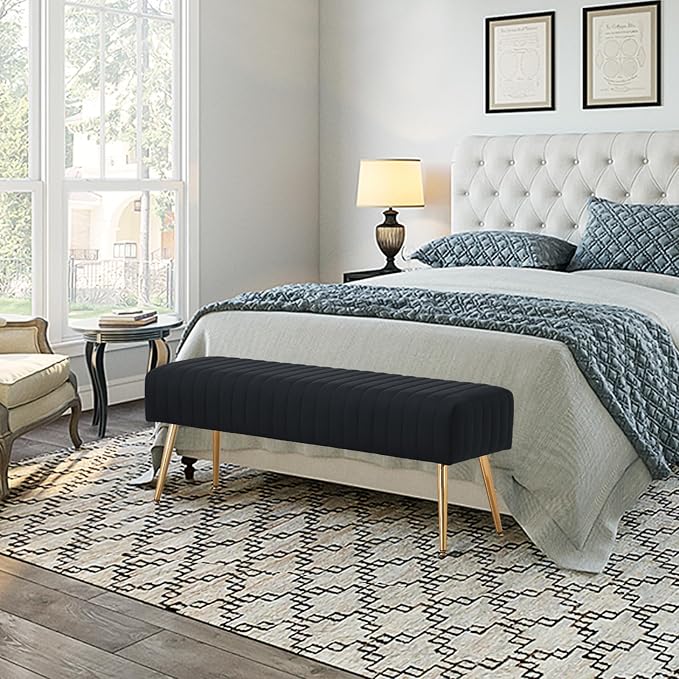 Furnimart 44 Inch Bedroom Ottoman Bench - Image 4