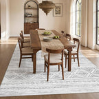 cotiled Boho 8x10 Area Rugs for Living Room: Large Moroccan Washable Rug | - Image 7