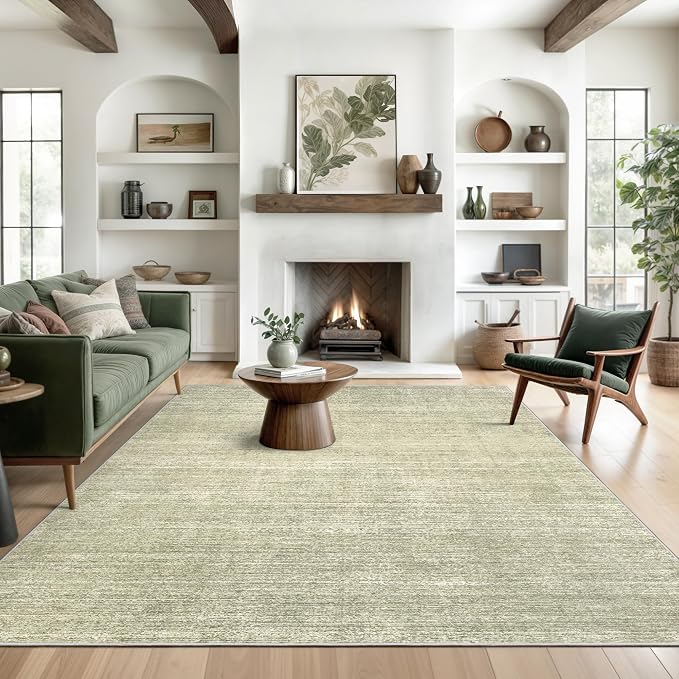 9x12 Area Rug Non Slip, Large Washable Rugs by Valenrug