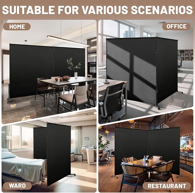 2 Panels Room Divider/Privacy Screen 6FT*6FT - Image 7