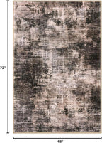 Abstract Area Rug 4x6 Ft Washable Rugs - Image 2