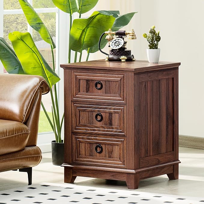 Joaxswe Farmhouse Nightstand Set 2 - Image 8