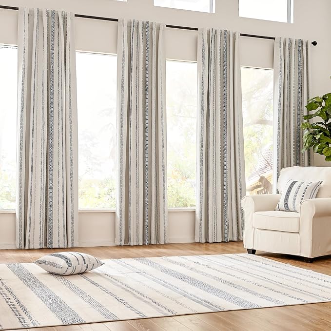 jinchan Boho Blackout Curtains 90 Inches Long - Image 2