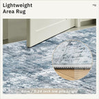 Soalmost Abstract Runner Rug 3x6 Hallway Kitchen Rugs Non-Slip, Foldable - Image 7