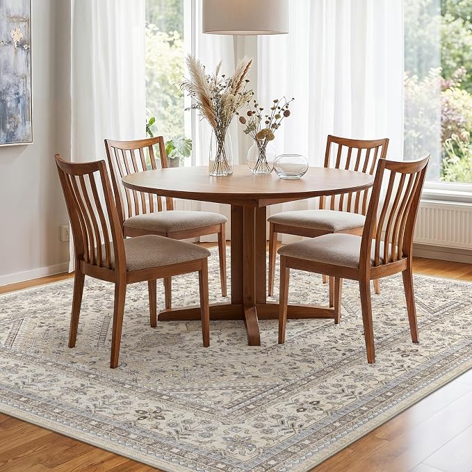 8x8 Square Washable Area Rug - Image 3