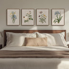 Framed Vintage Botanical Floral Wall Art - Image 2